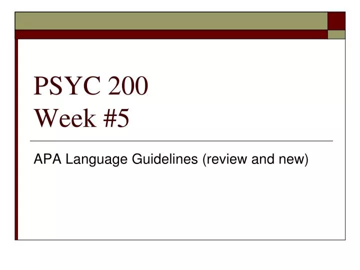 psyc 200 week 5