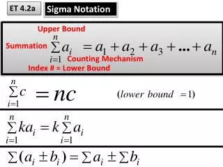 Sigma Notation