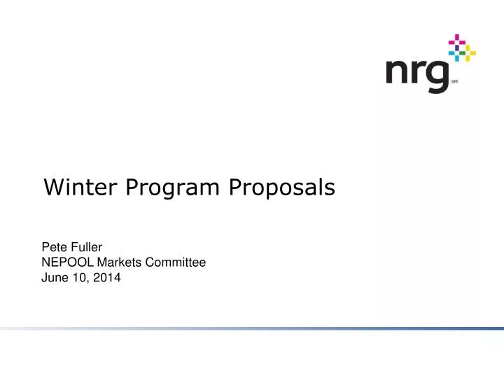 winter program proposals