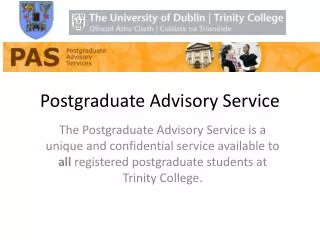 Postgraduate Advisory Service