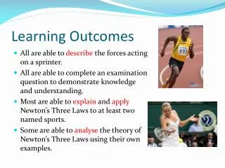 learning outcomes