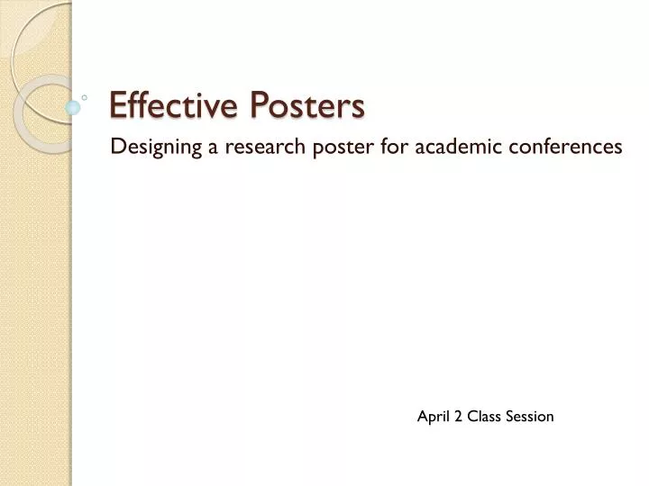 effective posters