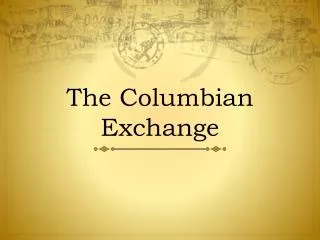 the columbian exchange