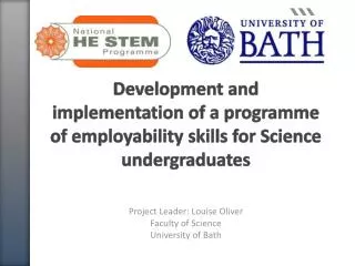 Development and implementation of a programme of employability skills for Science undergraduates
