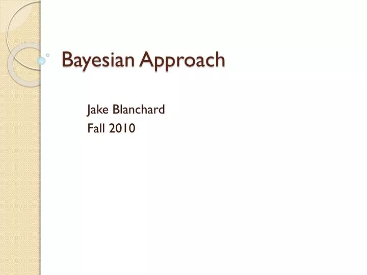 bayesian approach