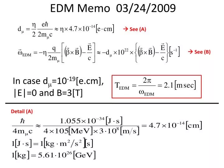 edm memo 03 24 2009