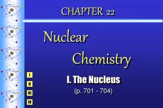 CHAPTER 22 Nuclear 			 Chemistry