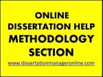 Dissertation Methodology Section Suggestions - slide 1