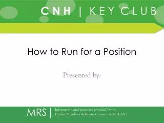How to Run for a Position