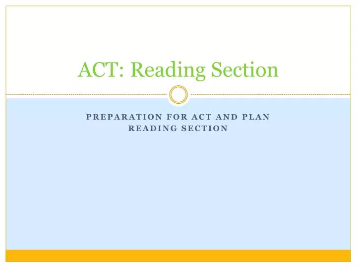 act reading section