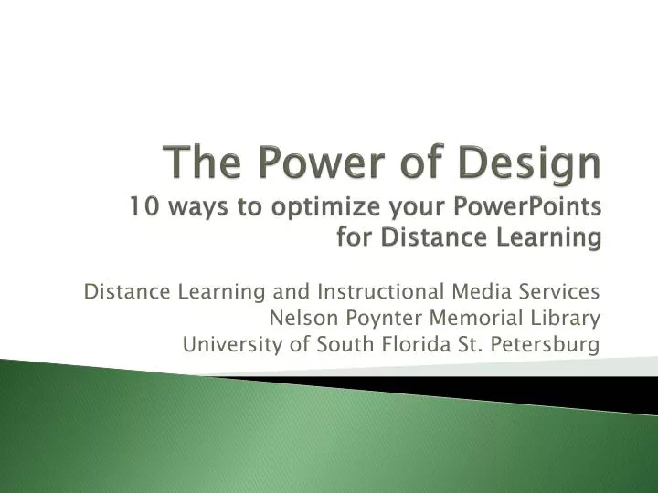 the power of design 10 ways to optimize your powerpoints for distance learning