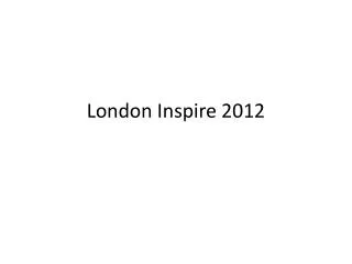 London Inspire 2012