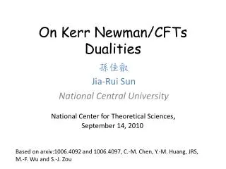 On Kerr Newman/CFTs Dualities