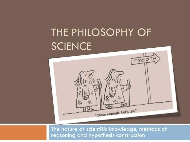 the philosophy of science
