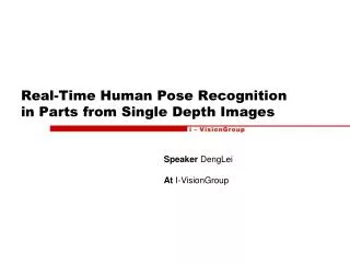 Real-Time Human Pose Recognition in Parts from Single Depth Images