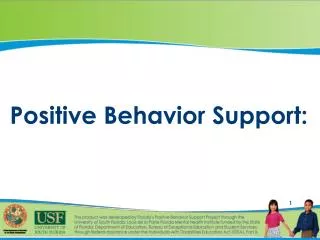 Positive Behavior Support: