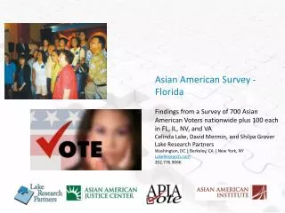 Asian American Survey - Florida