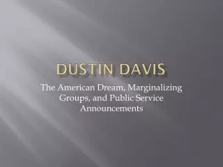 Dustin Davis