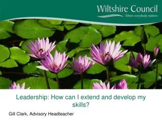 Leadership: How can I extend and develop my skills?