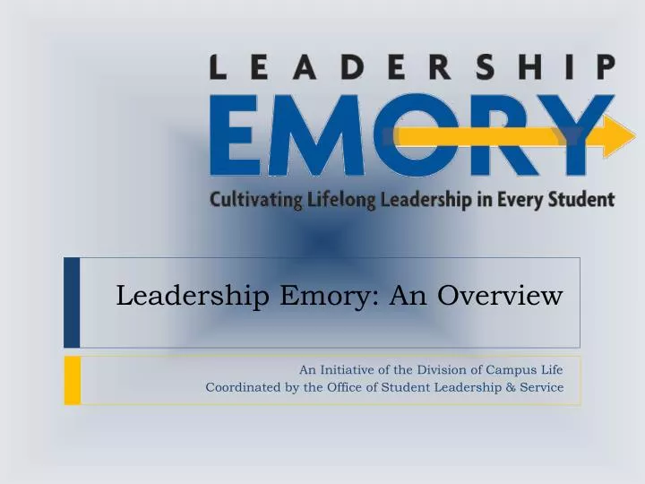 leadership emory an overview