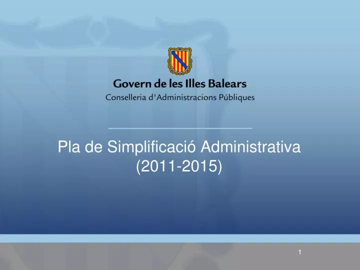 pla de simplificaci administrativa 2011 2015