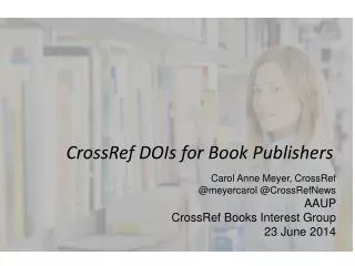 CrossRef DOIs for Book Publishers