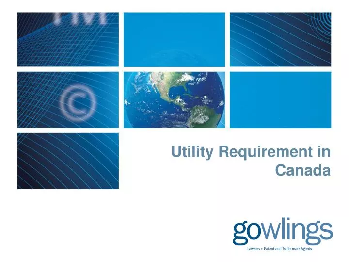 utility requirement in canada