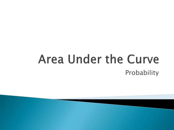 area under the curve