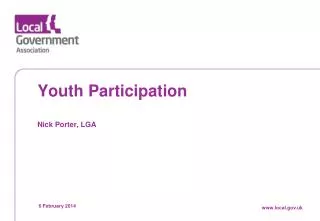 Youth Participation Nick Porter, LGA
