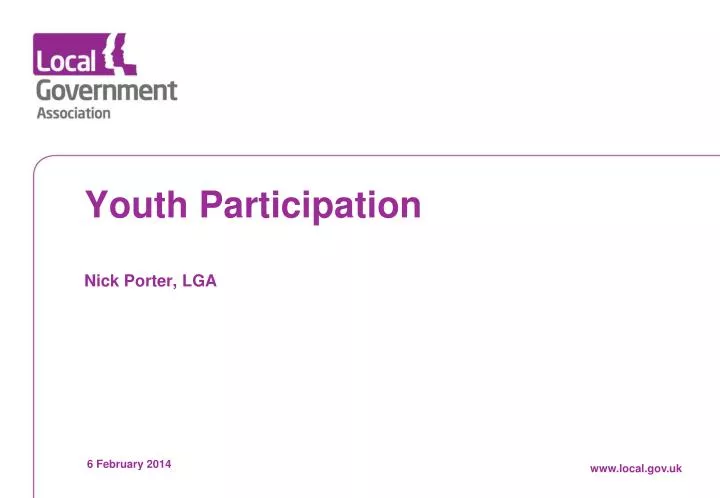 youth participation nick porter lga