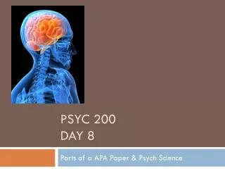 PSYC 200 Day 8