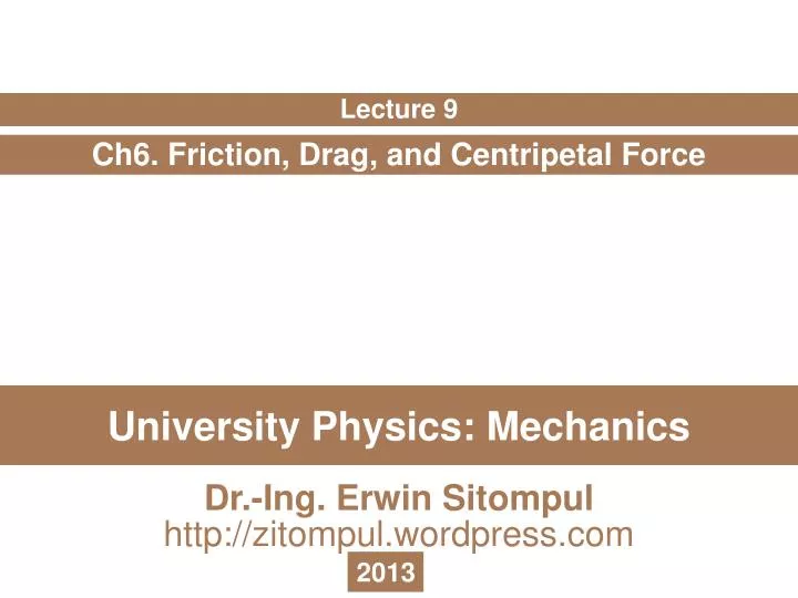 university physics mechanics