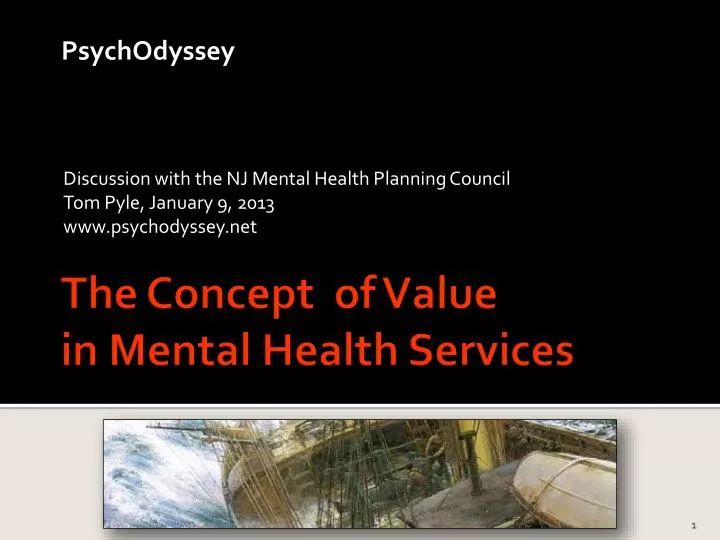 discussion with the nj mental health planning council tom pyle january 9 2013 www psychodyssey net