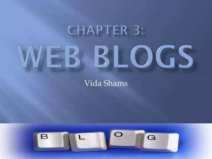 chapter 3 web blogs