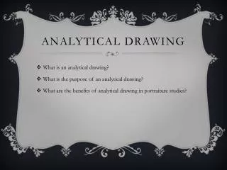 Analytical Drawing