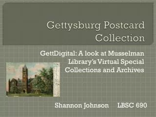 Gettysburg Postcard Collection