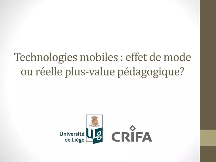 technologies mobiles effet de mode ou r elle plus value p dagogique