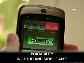 portability in cloud and mobile apps