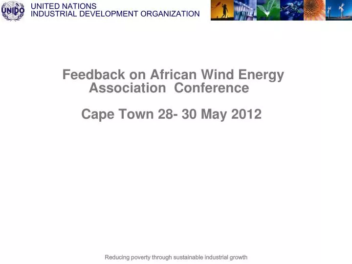 feedback on african wind energy association conference cape town 28 30 may 2012