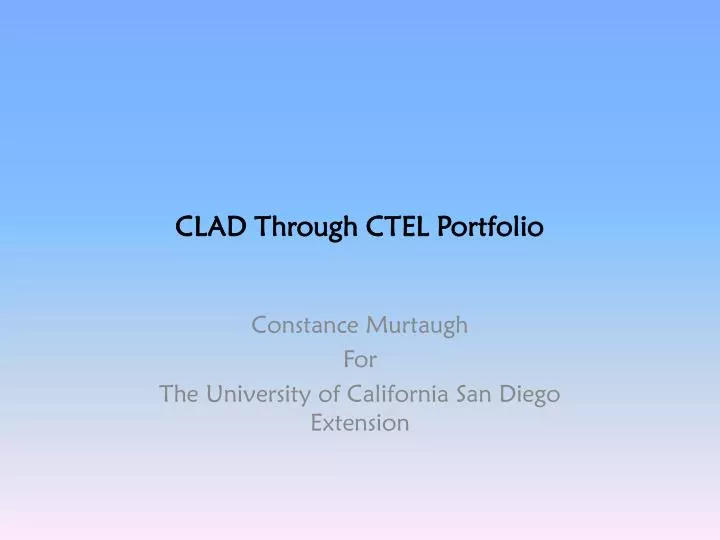 clad through ctel portfolio