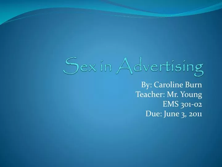 sex in advertising