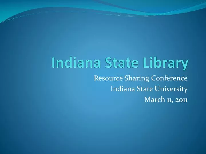 indiana state library