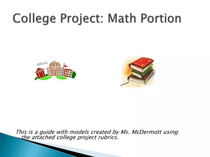 college project math portion