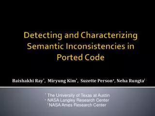 Detecting and Characterizing Semantic Inconsistencies in Ported Code
