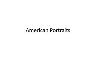 American Portraits