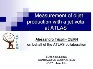 Measurement of dijet production with a jet veto at ATLAS