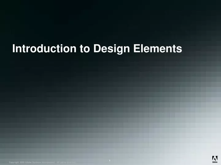 introduction to design elements