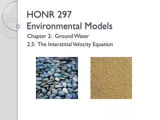 HONR 297 Environmental Models