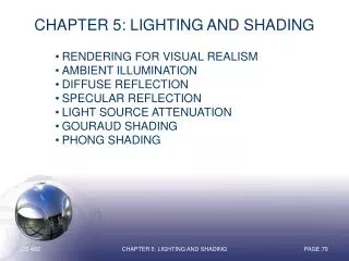Chapter 5: Lighting and Shading