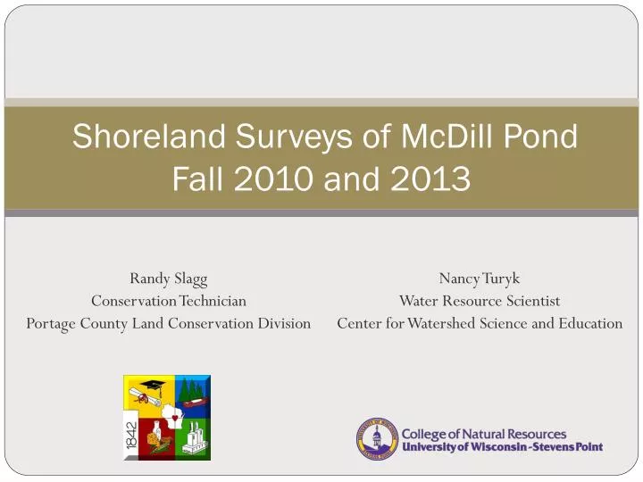 shoreland surveys of mcdill pond fall 2010 and 2013